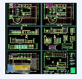 初中教学楼建筑cad施工工程图纸