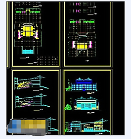 某剧院全套规划设计cad施工图纸