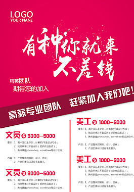 招聘海报图片
