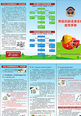 食品药品法律法规 宣传手册图片