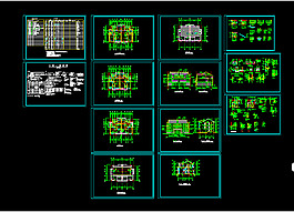 重庆xx私人别墅建筑CAD整套施工图纸