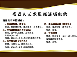 蛋糕店招聘图片