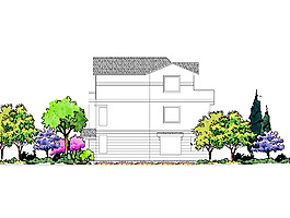 室外立面彩屏贴图
