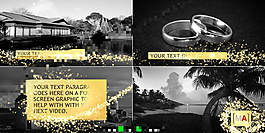 魔法粒子装饰特效AE模板