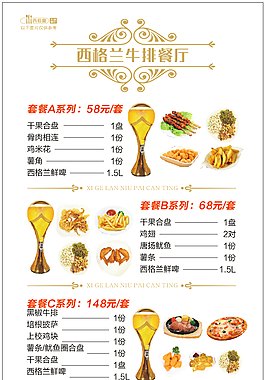 牛排餐厅 海报
