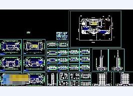 某高层大厦全套建筑施工cad工程图纸