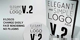 简洁风格的LOGO演绎风格AE模版