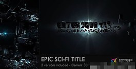 史诗科幻太空Logo标志演绎AE模板
