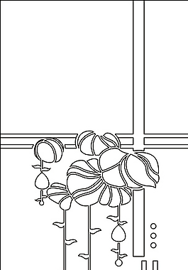 移门牵牛花图片