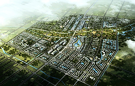 大型城市鸟瞰图片