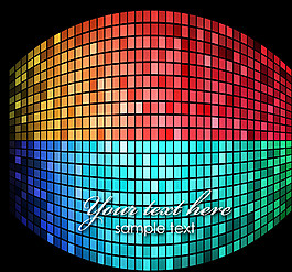 马赛克矢量背景图片