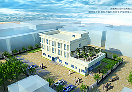 小办公楼建筑效果图图片