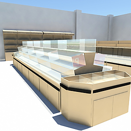3d超市米柜图片