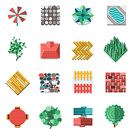 园林矢量素材图片