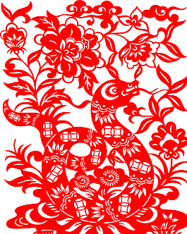 中国蛇剪纸艺术图片