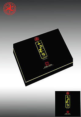 茶叶包装展开平面图图片