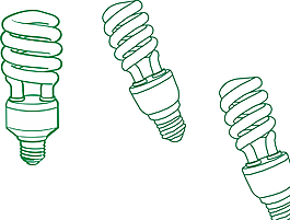 节能灯简笔画图片