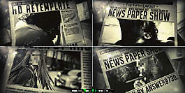 新闻报纸样式的内容排版演示AE工程