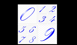数字字体设计图片