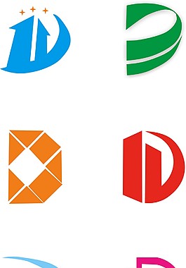 D字母LOGO设计素材