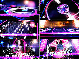 时尚的酒吧夜店舞会活动宣传广告