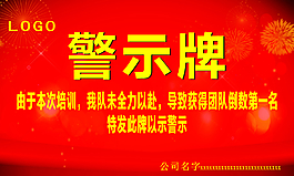 警示牌