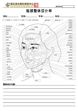 脸部整形整体设计单