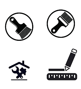 装修公司图标PSD下载