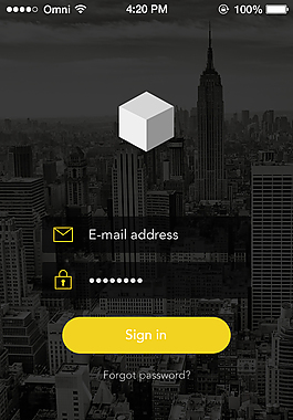 登录注册页面界面设计