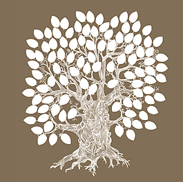 指纹照片树图片