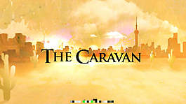 沙漠日出海市蜃楼中的字幕介绍AE模板