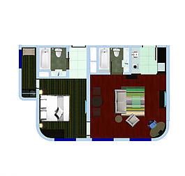 酒店公寓平面图图片