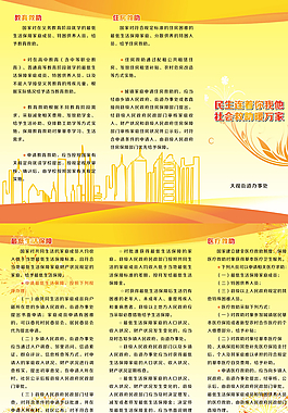 民生宣传单图片
