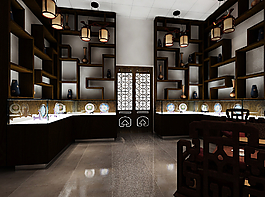 古董店效果图图片