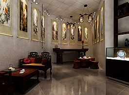 古董店效果图图片