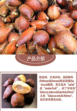 水果蛇皮果淘宝设计