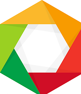 漂亮精致的六角形LOGO图片