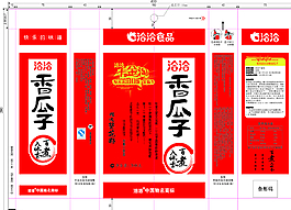 千金淘香瓜子矢量包装设计图片
