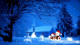 冬日雪人卡通图片