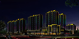 建筑亮化图片