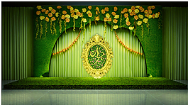 森林系婚礼迎宾图片