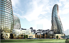 商业综合体效果图图片