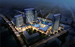 商业综合体效果图图片