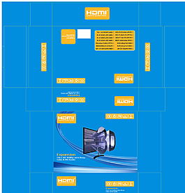 HDMI高清数据线包装飞机盒图片