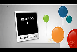 生日纪念贺卡AE模板