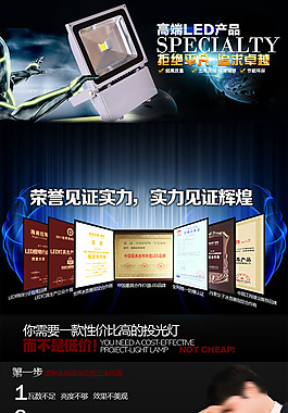 led详情页模板设计