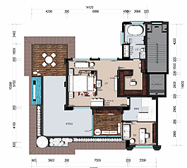 彩色平面图图片