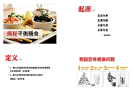 商务美食PPT模版