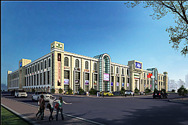 家居建材市场外幕墙图片