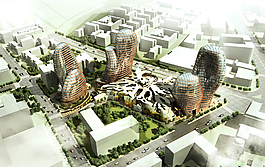 商业综合体效果图图片